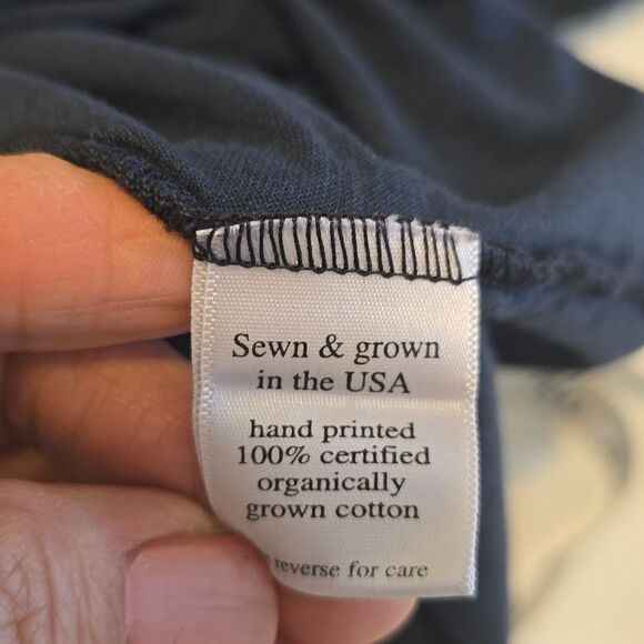 BLUE FISH  HAND PRINTED BLOUSE SIZE 0 - Picture 7 of 9